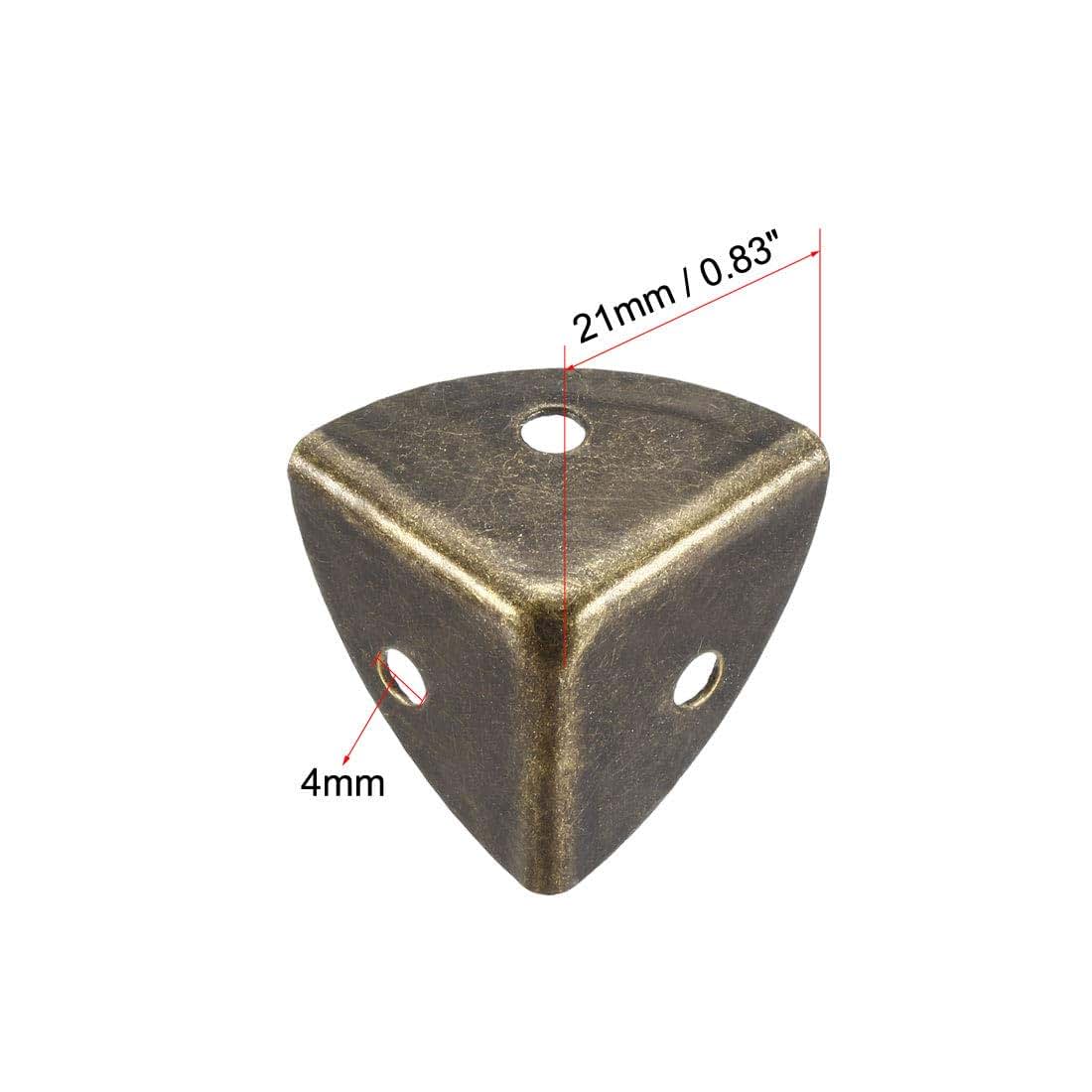 uxcell Metal Box Corner Protectors Edge Guard, 12pcs