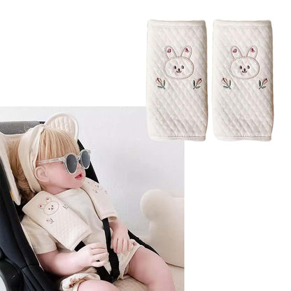 Ubxvamm Baby Pushchair Shoulder Strap Pad with Animal Pattern Car Seatbelt Protector Covers Strap Comfort Cushion (photo 2)