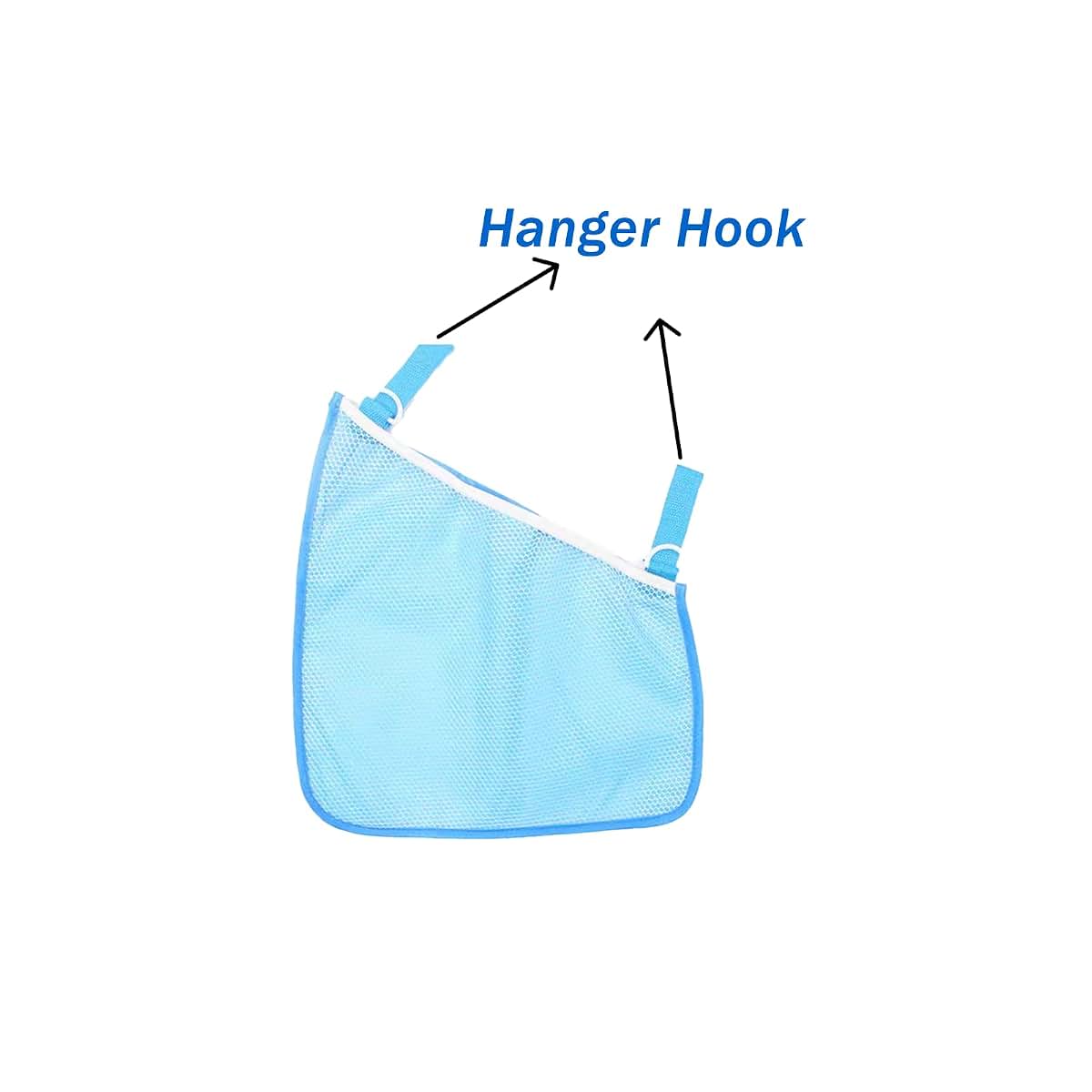 Portable Side Sling Stroller Storage Net | Blue Cargo Organizer