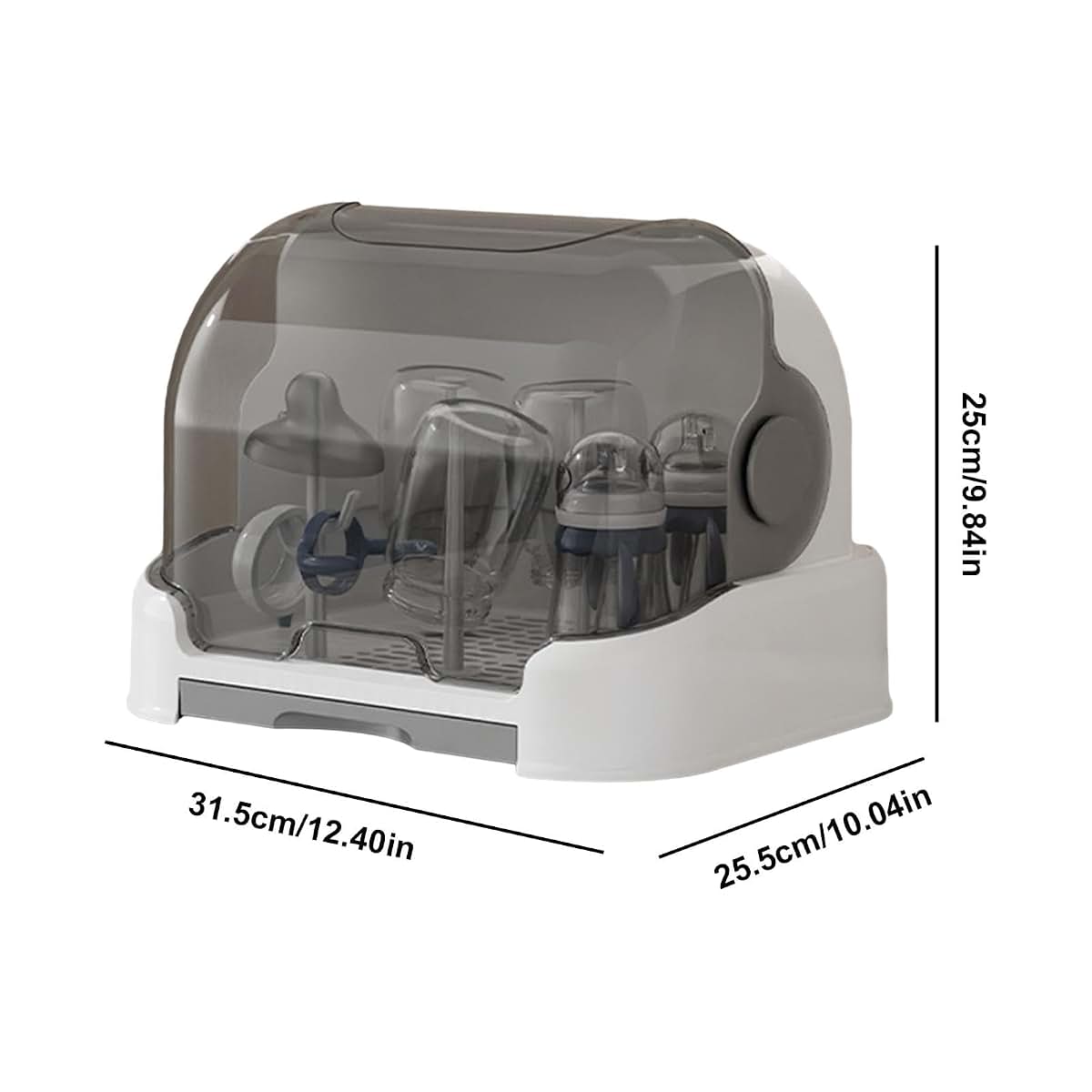Rrlihjgu Baby Bottle Drying Rack With Lid And Storage Box (photo 4)
