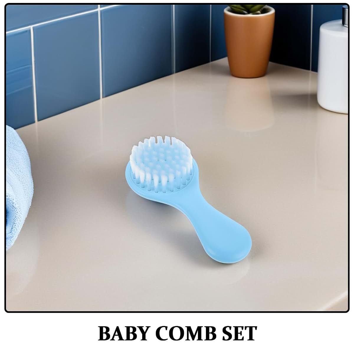 HANABASS Newborn Baby Brush and Comb Set, Detangling Grooming Kit (photo 3)