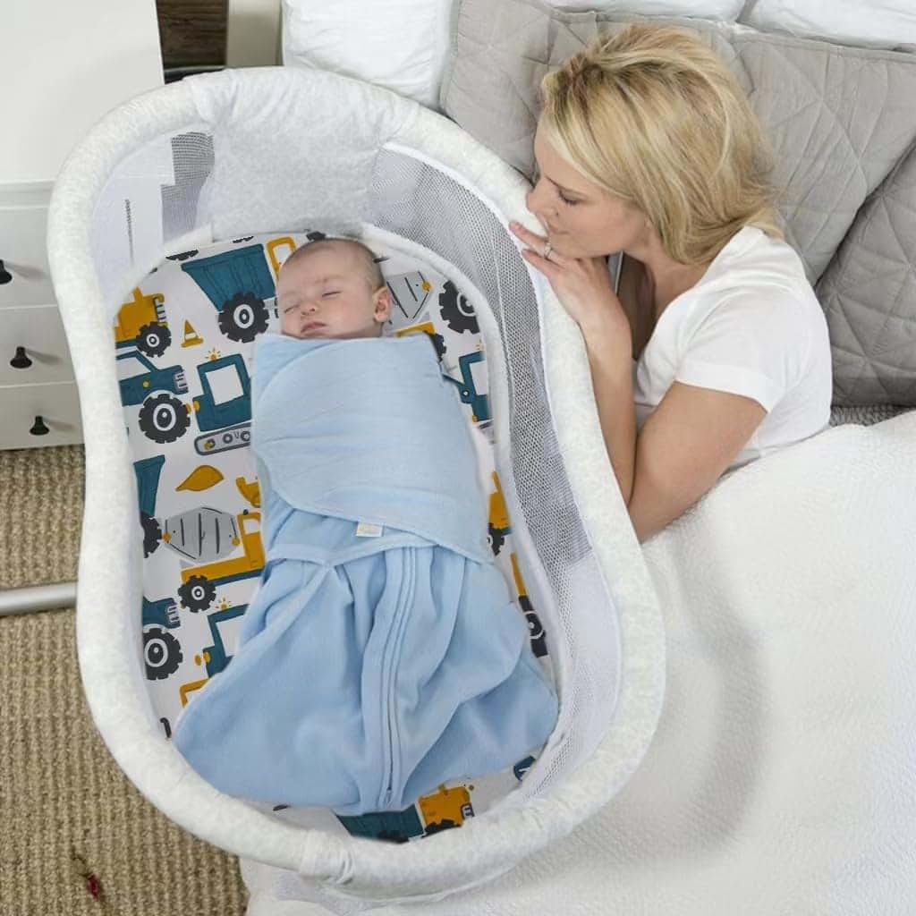 Aisawate 2 Pack Cotton Bassinet Sheets, 32" x 17" Fitted, Animal Print