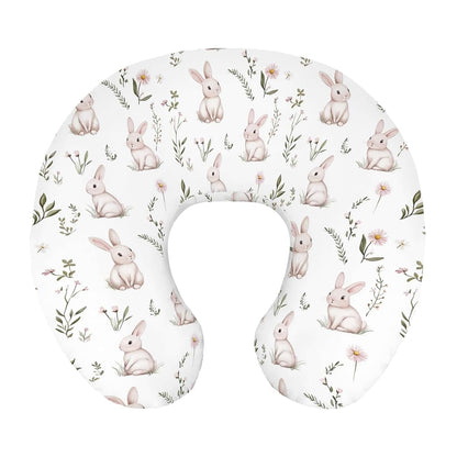 BabyOneStop Bunny Daisy Floral Nursing Pillow Cover for U-Shaped Pillows