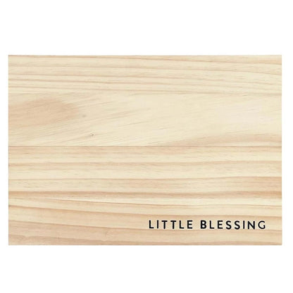 Stephan Baby Keepsake Box Pine Wood Memory Storage Case for Baby Keepsakes Gift 9" x 13", Little Blessing (photo 2)