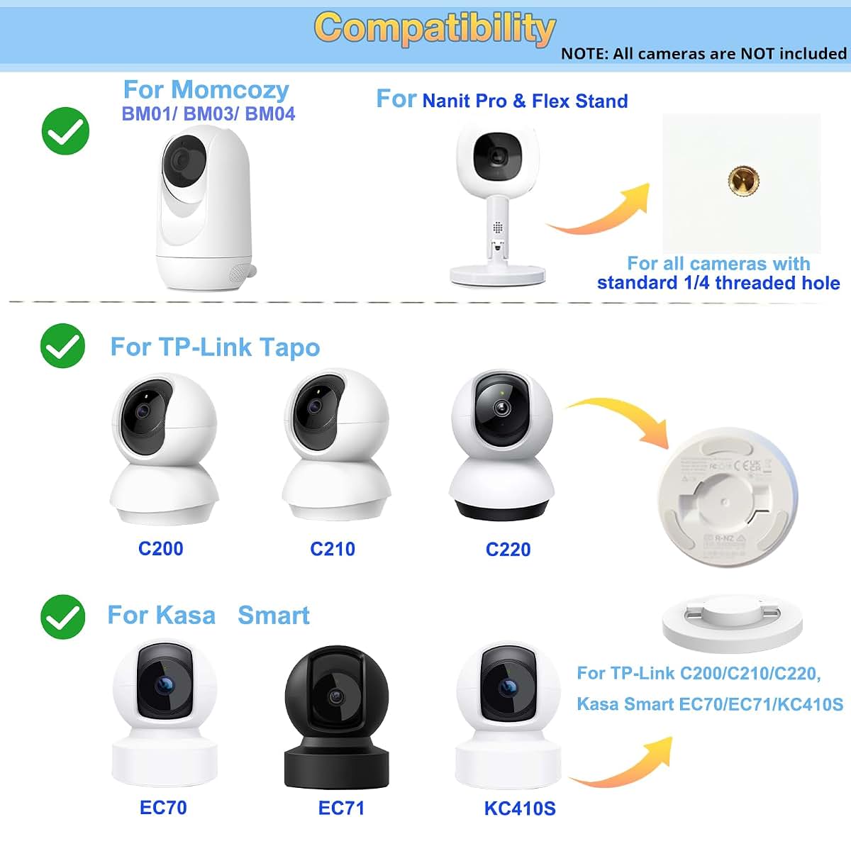 Derebir Enhanced Baby Monitor Floor Stand