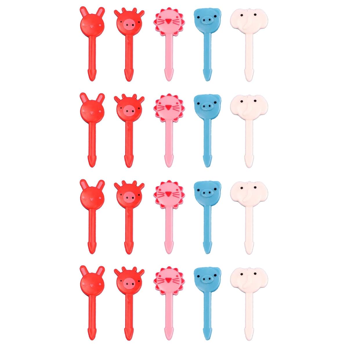 CRZQXOUR Animal Patterned Food Picks 20 Piece Set