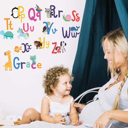 ABC Alphabet Wall Decals for Kids Nursery Decor