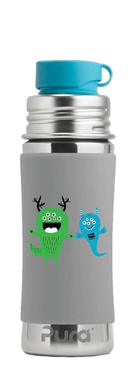Pura Sport Mini 11oz Bottle With Silicone Sport Top - Monster