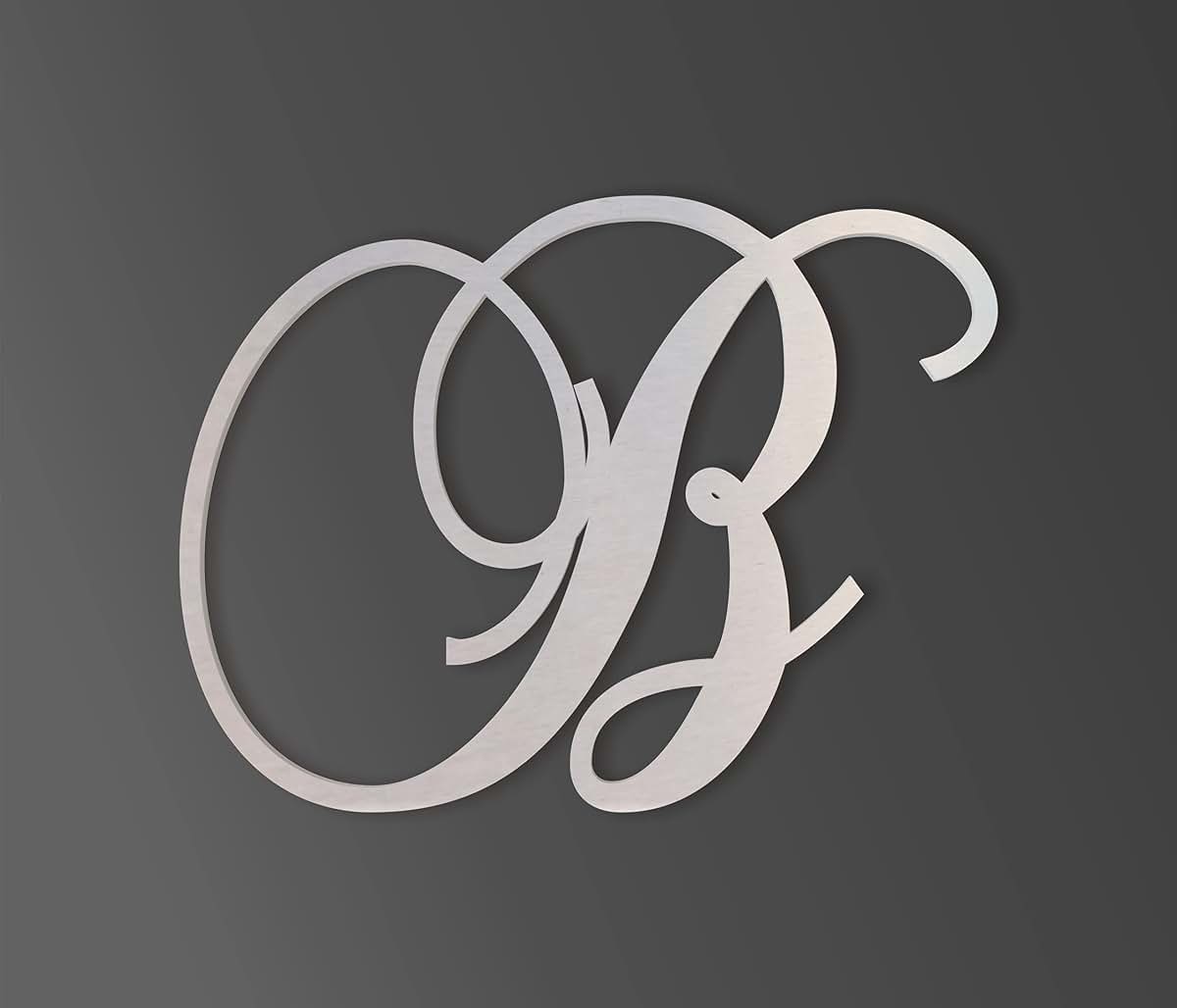 BabyOneStop Cursive Metal Letter For Nursery And Home Decor