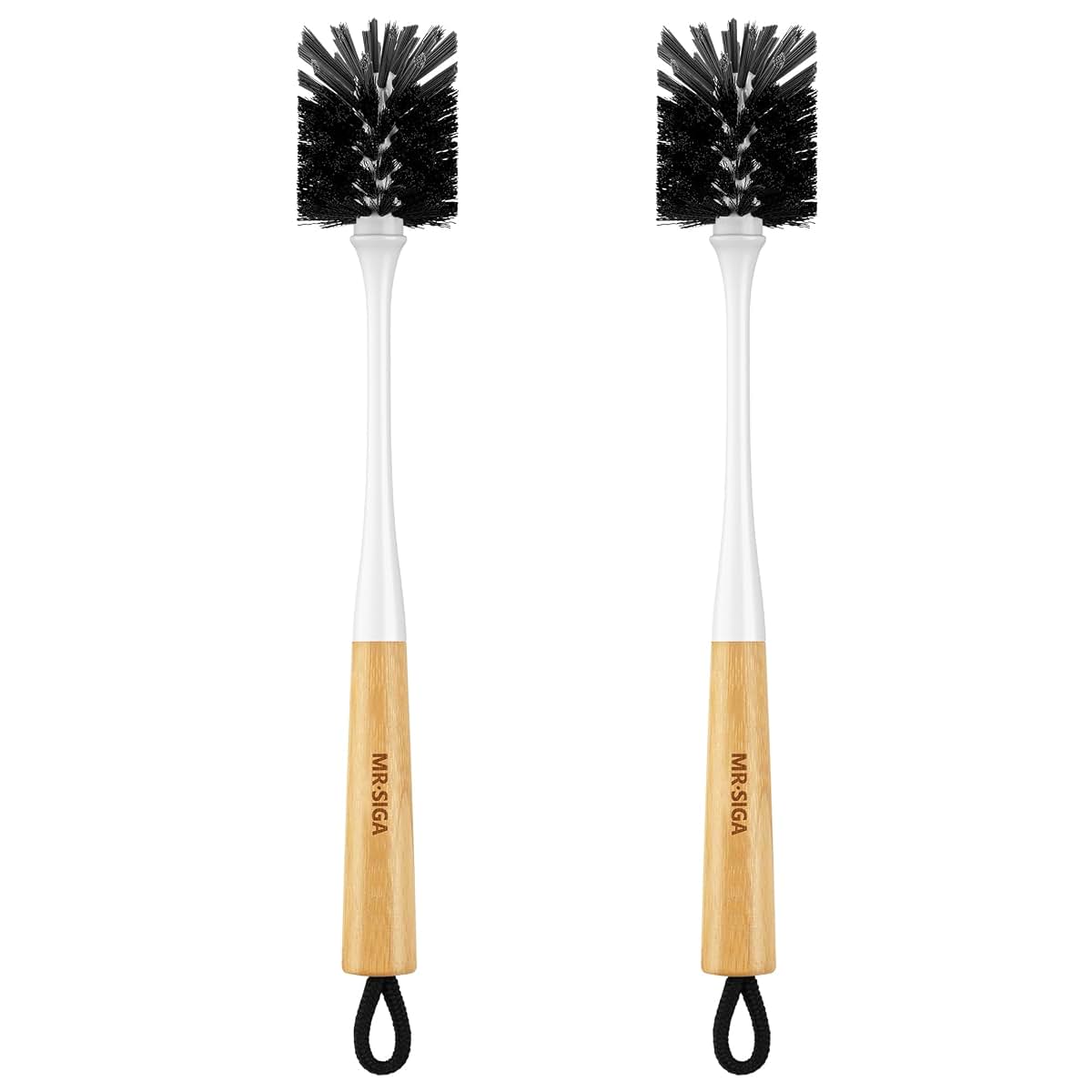 Mr.Siga Water Bottle Brush With Bamboo Handle