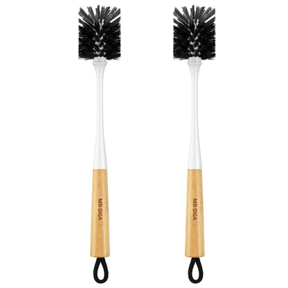 Mr.Siga Water Bottle Brush With Bamboo Handle