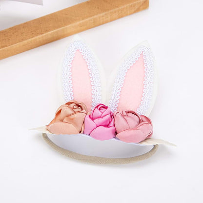 Kidocheese Bunny Ears Headband for Baby Girl Easter Hair Accessories