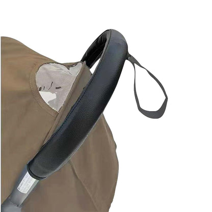 Wolten-Online Soft Leather Handle Sleeve Cover for Babyzen Yoyo2 Stroller