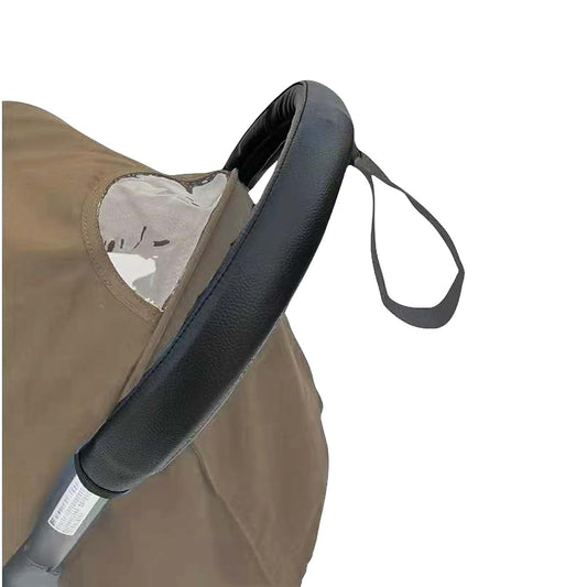 Wolten-Online Soft Leather Handle Sleeve Cover for Babyzen Yoyo2 Stroller