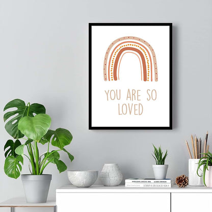 BabyOneStop You Are So Loved Nursery Canvas Wall Art, 16x20 Inch