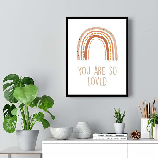 BabyOneStop You Are So Loved Nursery Canvas Wall Art, 16x20 Inch