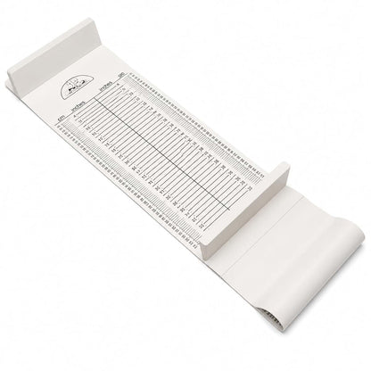 Medarchitect Baby Height Measuring Mat, Infantometer, 8-39 in / 20-99 cm, Foldable Dual-Scale Ruler