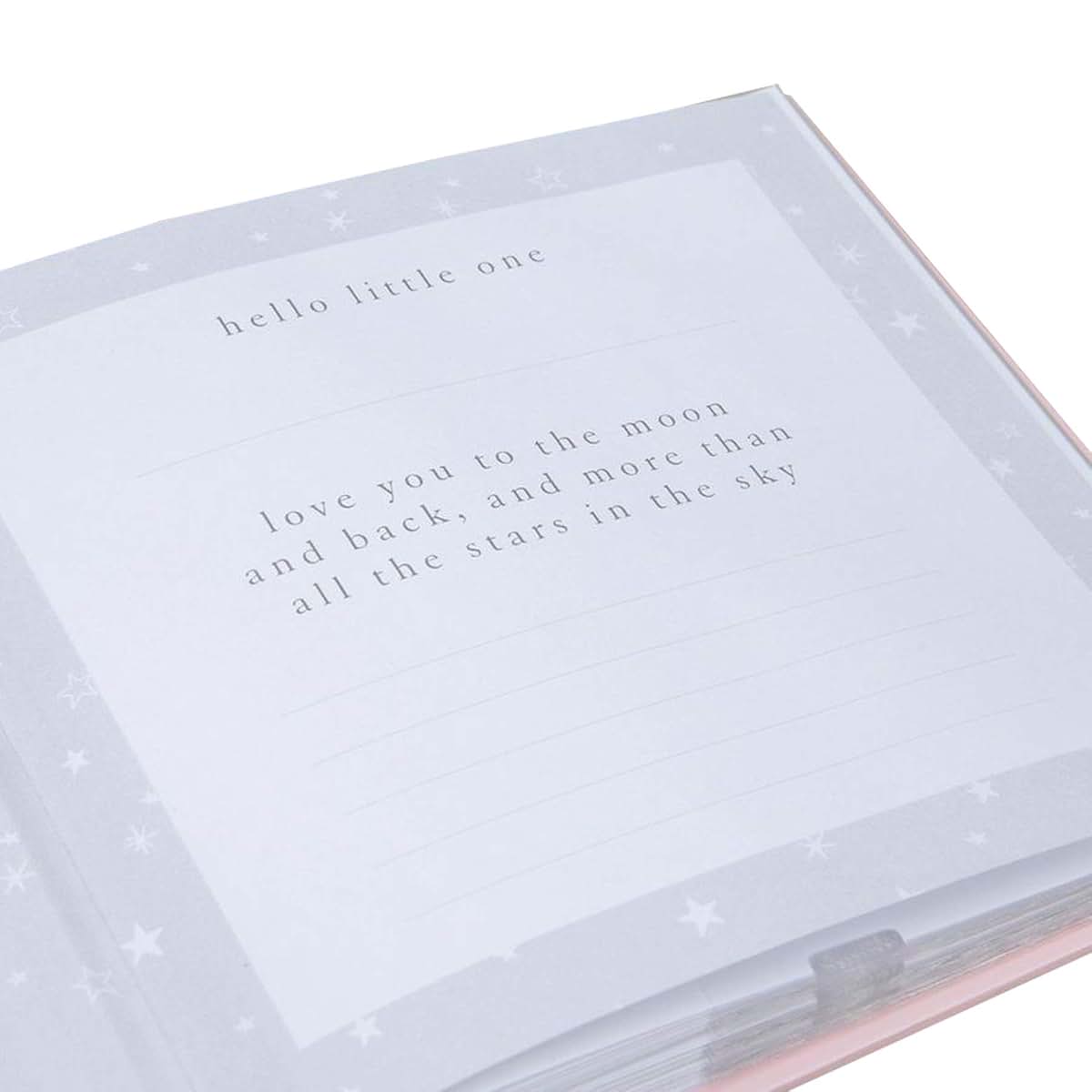 Widdop and Co Baby Girl Photo Album with Silver Teddy Attachment