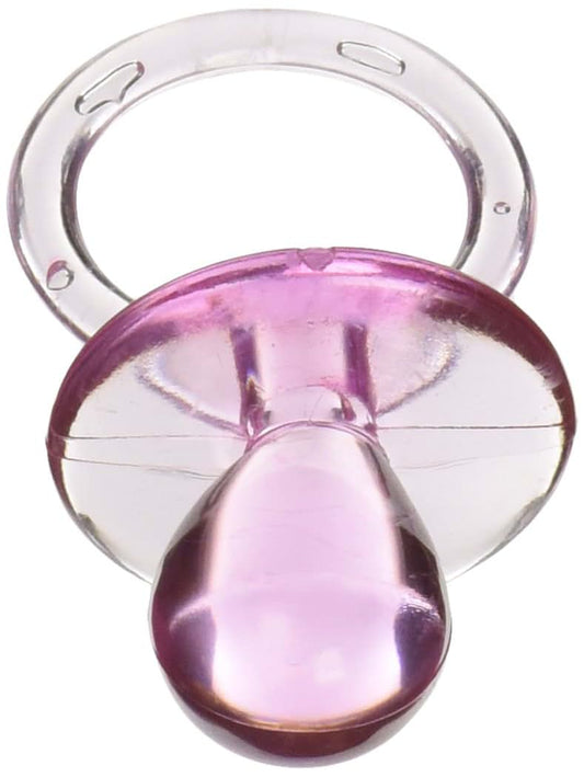 KC Accessories 12 Pcs 2.5 Pink Pacifiers Baby Shower Party Game Decoration Favors