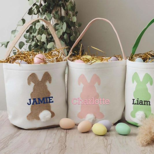 Hainadian Personalized Easter Basket with Kids Name,easter Basket Ideas,personalized Easter Baskets for