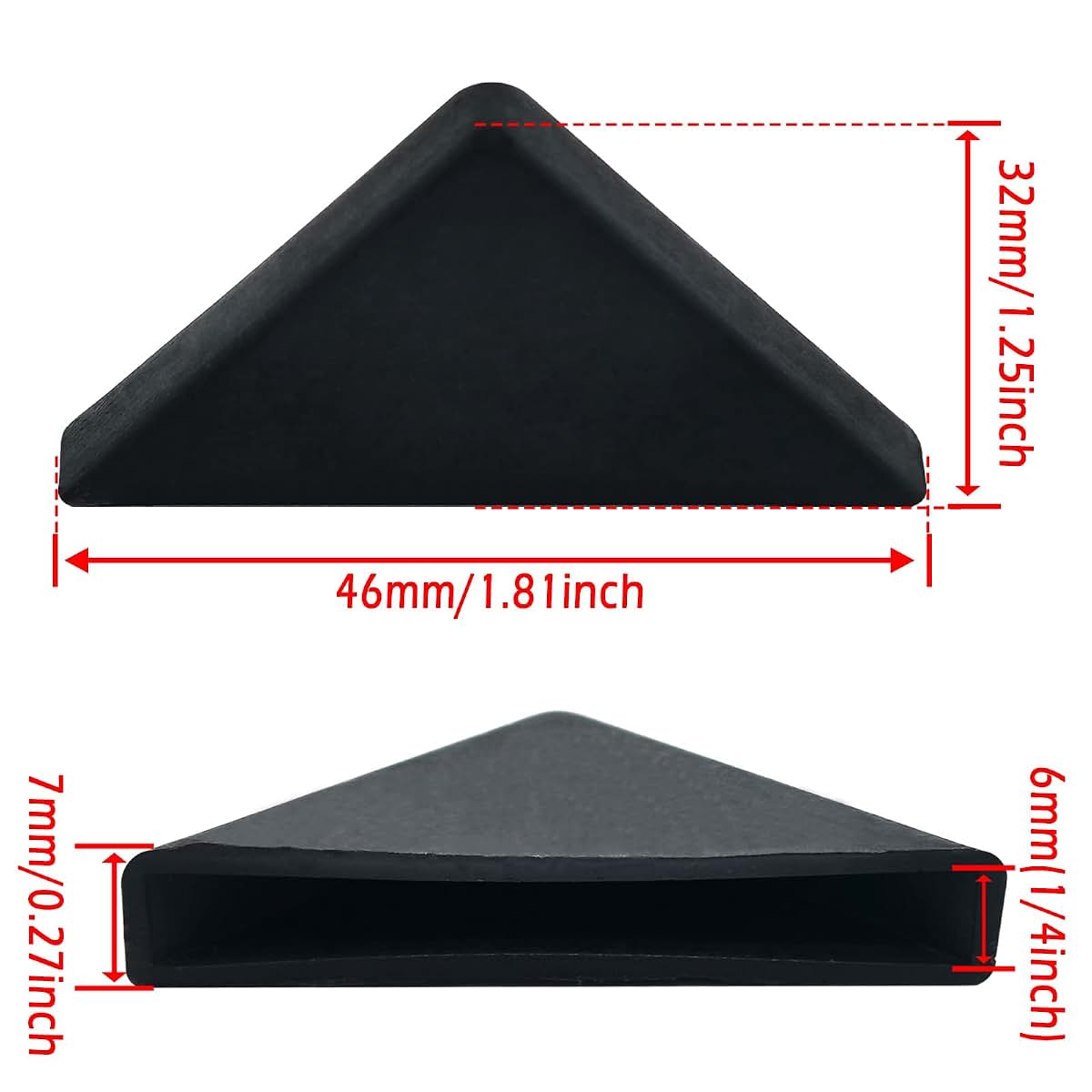 BabyOneStop Black Plastic Corner Protectors, 40pcs