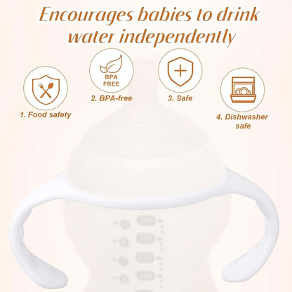BabyOneStop Baby Bottle Handles 6pcs Non-Slip Grip For Tommee Tippee