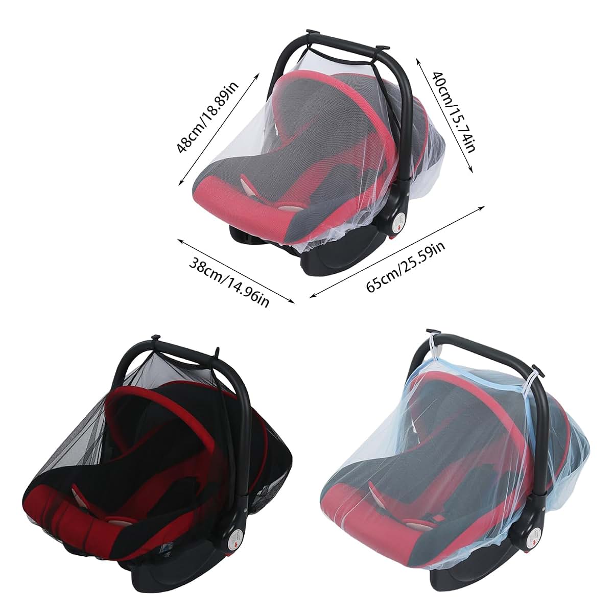 WEISUYUUS Net For Baby Car Seat Insect Proof Mesh Netting (photo 3)