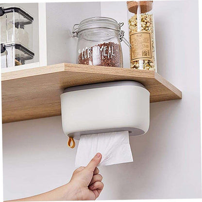 Sgqtqybk Wicker Collection Wet Wipes Dispenser Holder - Wall-Mounted Wet Tissue Box Baby Wipes Box Home Office Desk