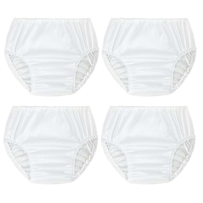 SMULPOOTI Reusable Plastic Underwear Cover Swim Diaper Covers White 3T