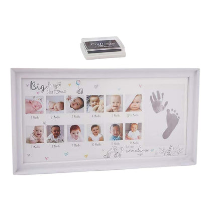 Picture Frame First Year Photo Album Memory Display