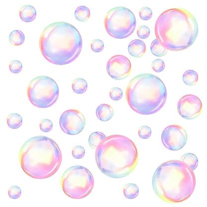 Gsbnjuy Bubble Wall Decals 104-Piece Colorful Ocean Theme Set