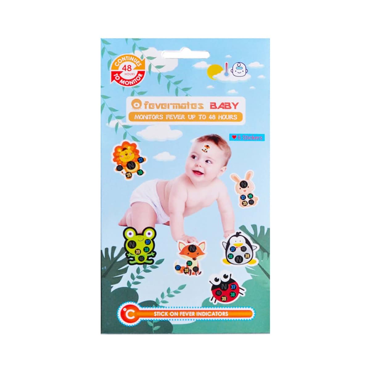 Psdndeww Forehead Stick-On Kids Fast Temperature Continuously Temperature Stickers (photo 3)