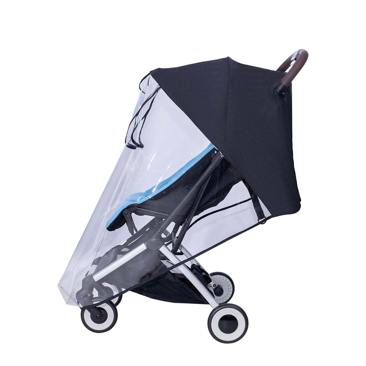 Guwawi TPU Stroller Rain Cover, Interactive Window Baby Stroller Rain Cover for Cybex Orfeo (photo 3)