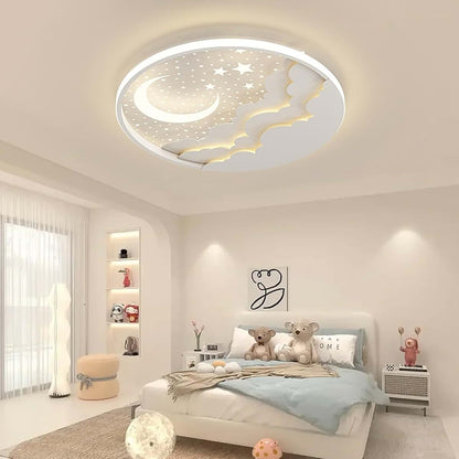 GYJNRG Ultra-Thin LED Ceiling Light, Dimmable Star Moon Lamp