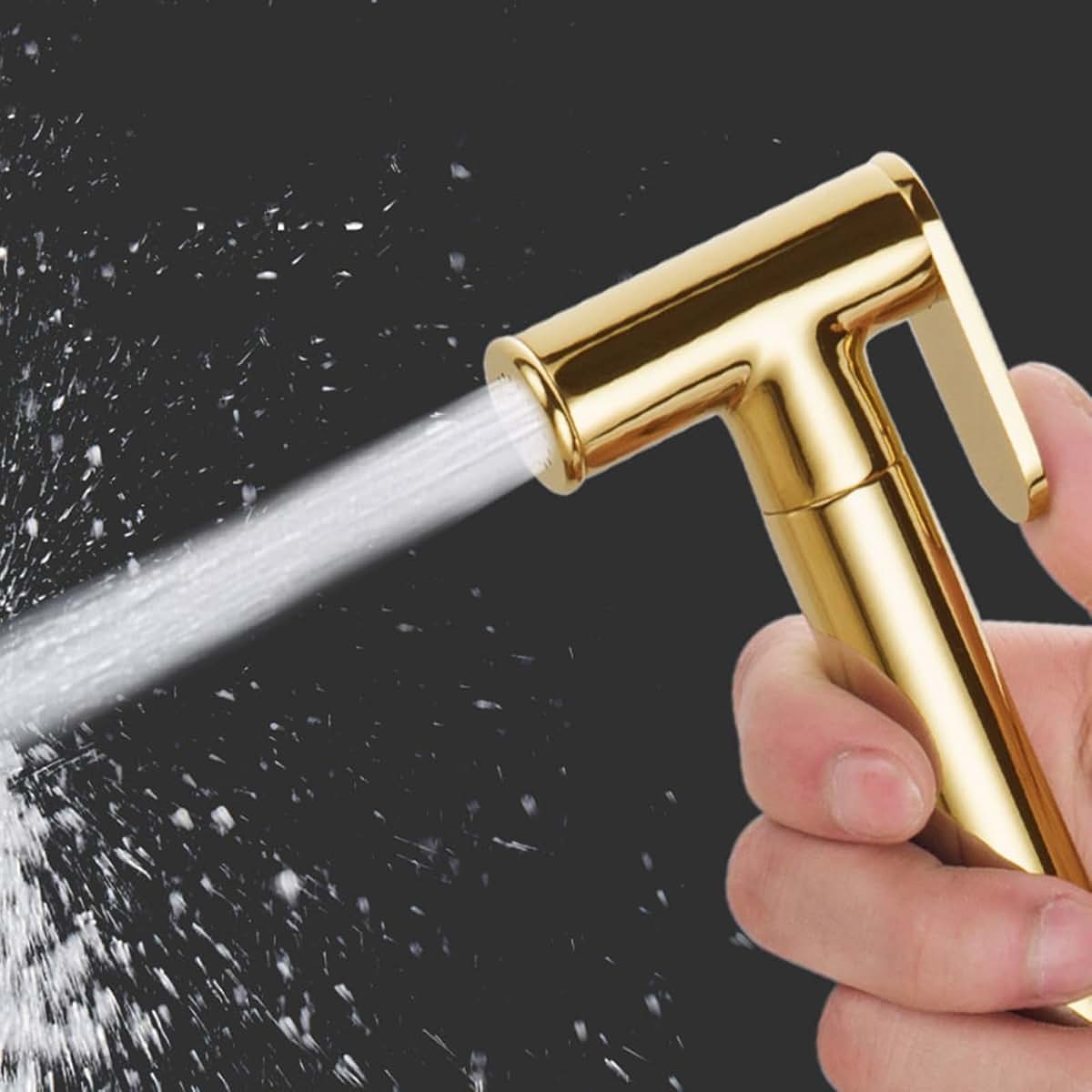 iumLeap Brass Handheld Bidet Sprayer with 2m Hose (photo 2)