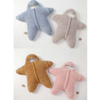 Zureto Baby Starfish Onesie Thick Fleece Wearable Sleeping Bag for Newborns