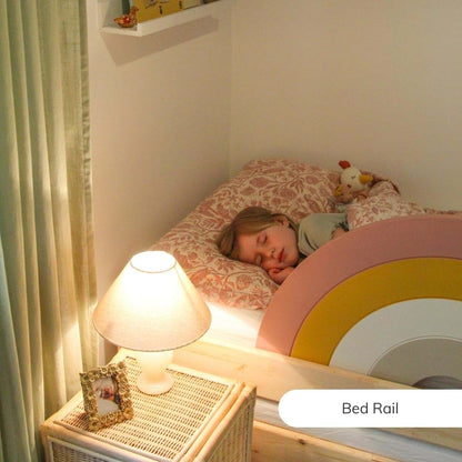 Meamel Premium 3-in-1 Toddler Bed Rail and Decor Guard