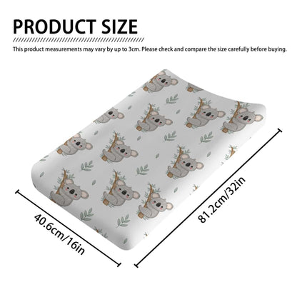 BabyOneStop Cute Koala Bear Branch Leaf Changing Pad Cover