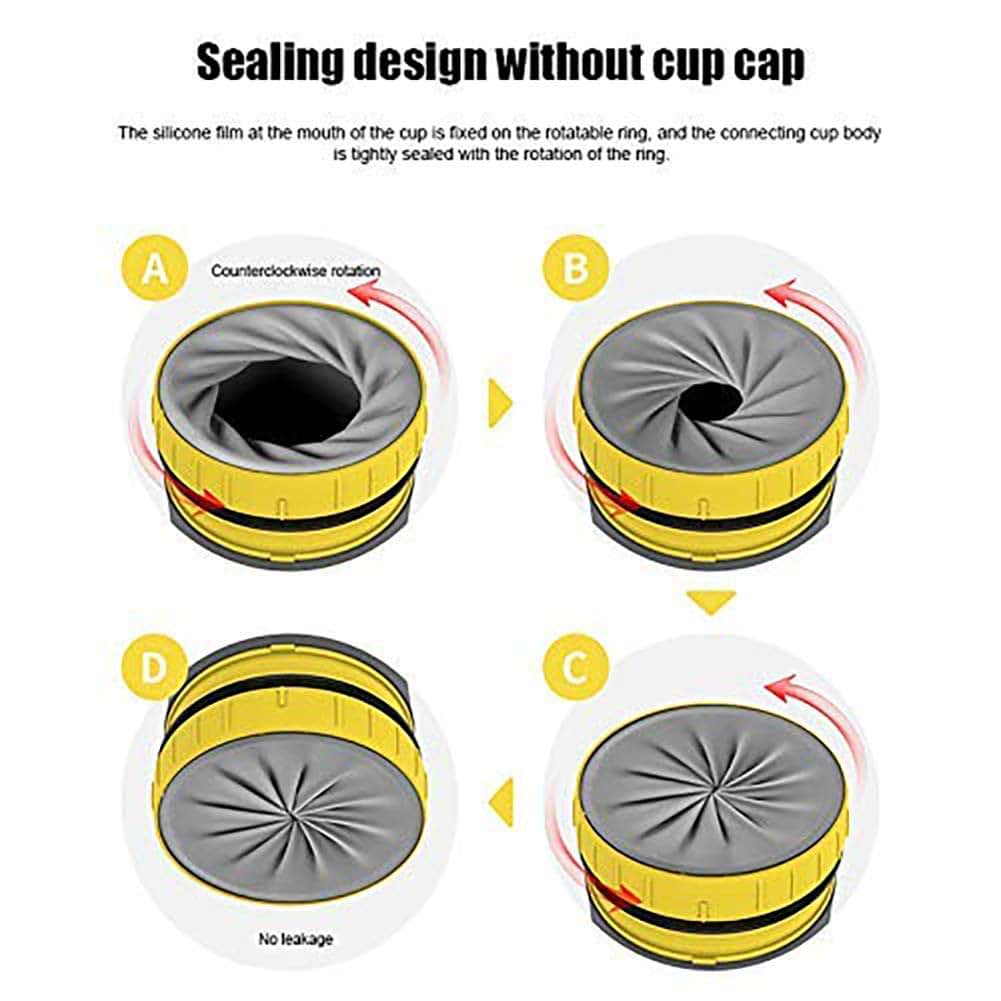 CHENGNAN Twizz Travel Mug with Straw and Twist Top, 300ml