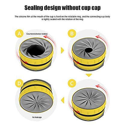 CHENGNAN Twizz Travel Mug with Straw and Twist Top, 300ml