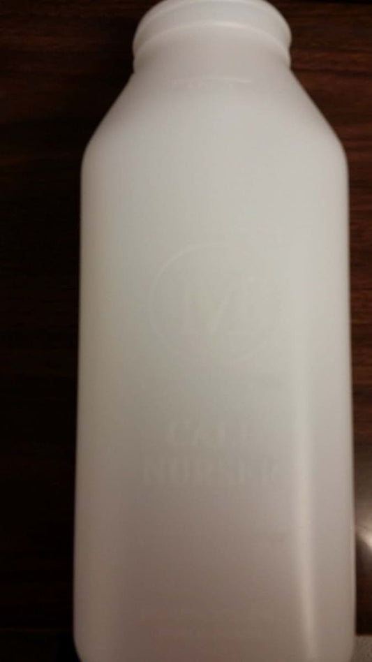 Merrick's Calf Bottle ONLY Screw On 2 Quart Heavy Plastic Dairy Nursing