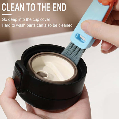 3 In 1 Cup Lid Cleaning Brush Set For Tight Spaces