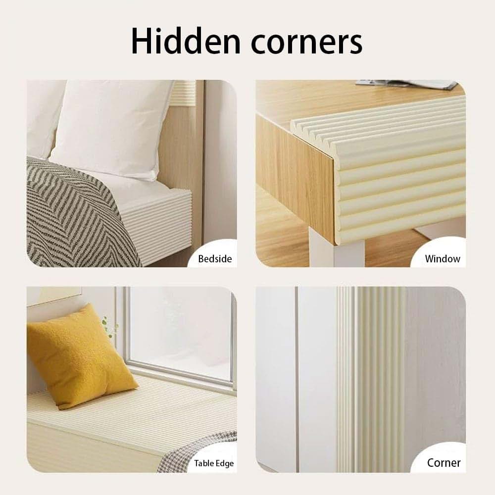 SXHJDY 7Ft Soft Extra-Wide Edge Protector, Self-Adhesive Baby Proofing Edge Corner Protector, NBR Rubber Safety Bumper (photo 4)