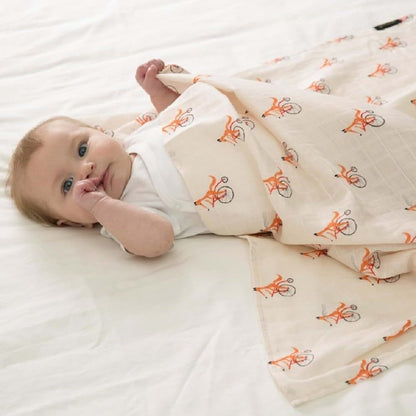 Little Fennec Versatile Cotton Muslin Cuddle Blanket - Riding (photo 3)