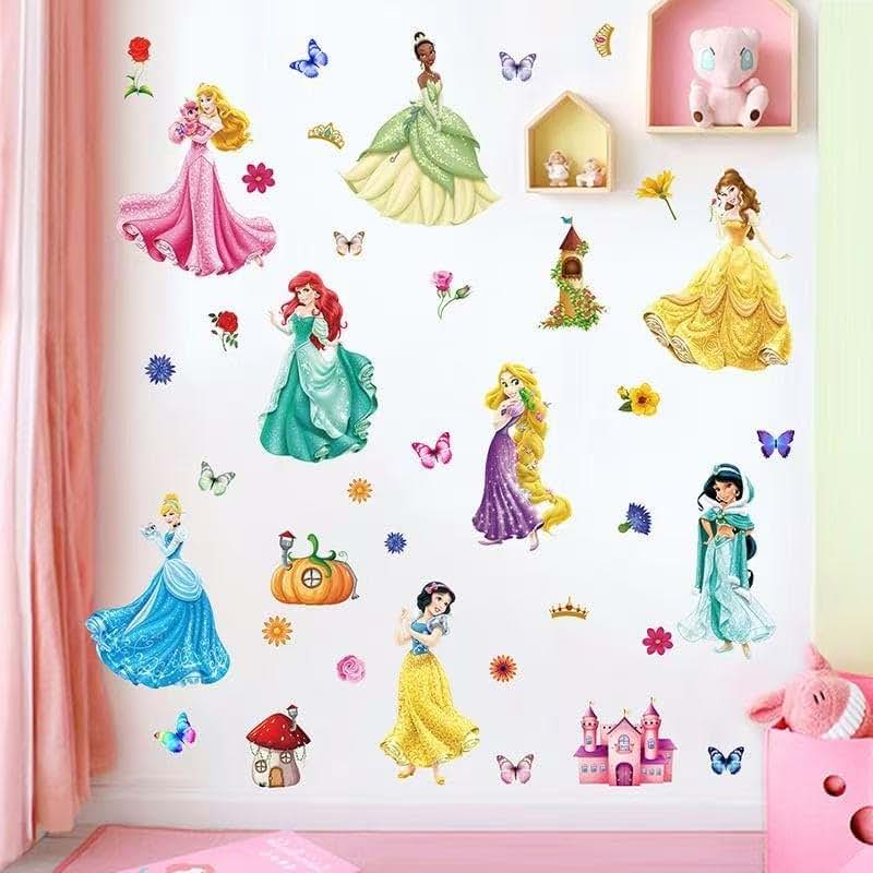 Runtoo Princess Series Wall Decals For Kids Rooms