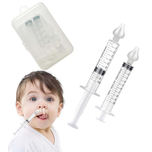 Wentwos Silicone Baby Nasal Aspirator, 10ml Portable Infant Nose Cleaner