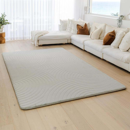 Muscle Mat Designer Relax Mat - Gray Textured 1.4 Inch Thick Memory Foam Playmat
