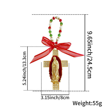 Bovemee Crucifix Door Hanger Set with Saint Jude and Virgin Mary Medals