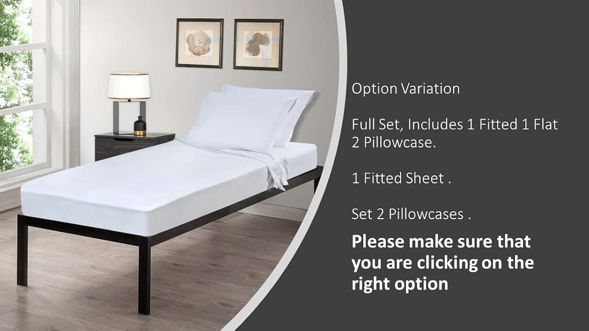 Gilbins Cotton/Poly Fitted Cot Sheet, White (photo 2)