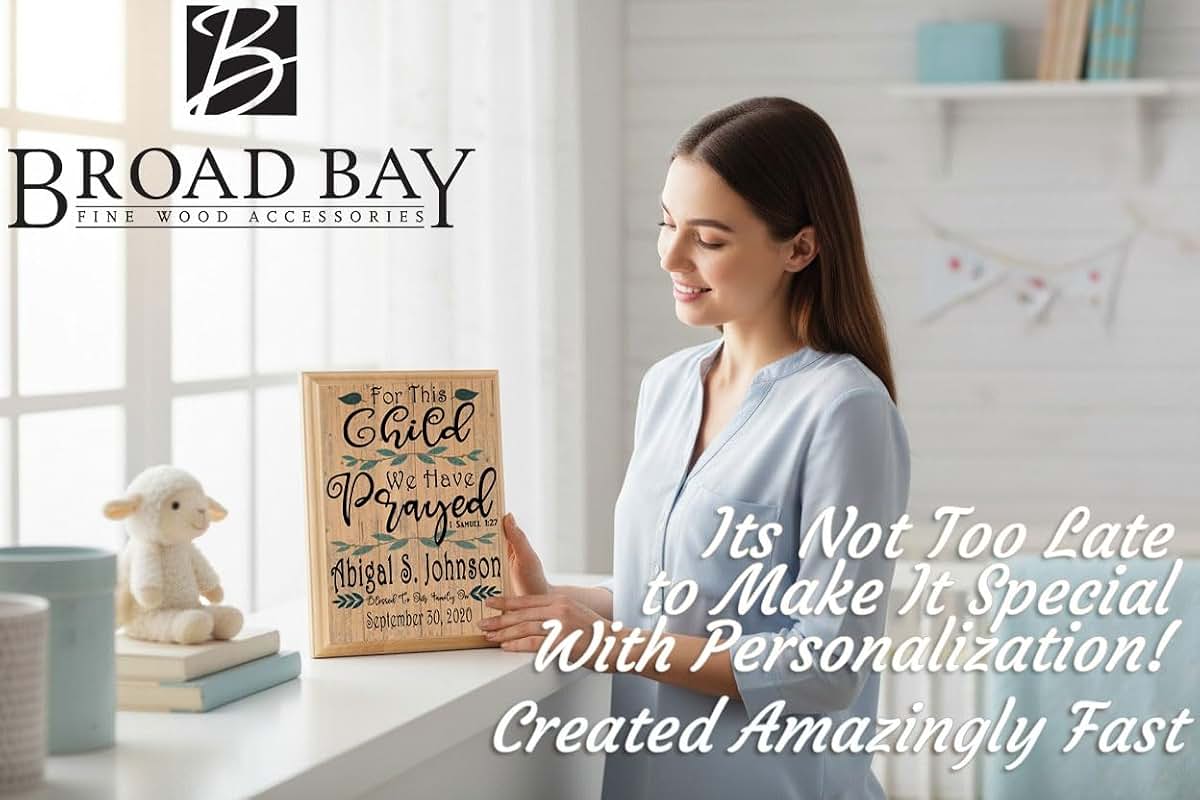 Broad Bay For This Child We Have Prayed Personalized Nursery Wall Art
